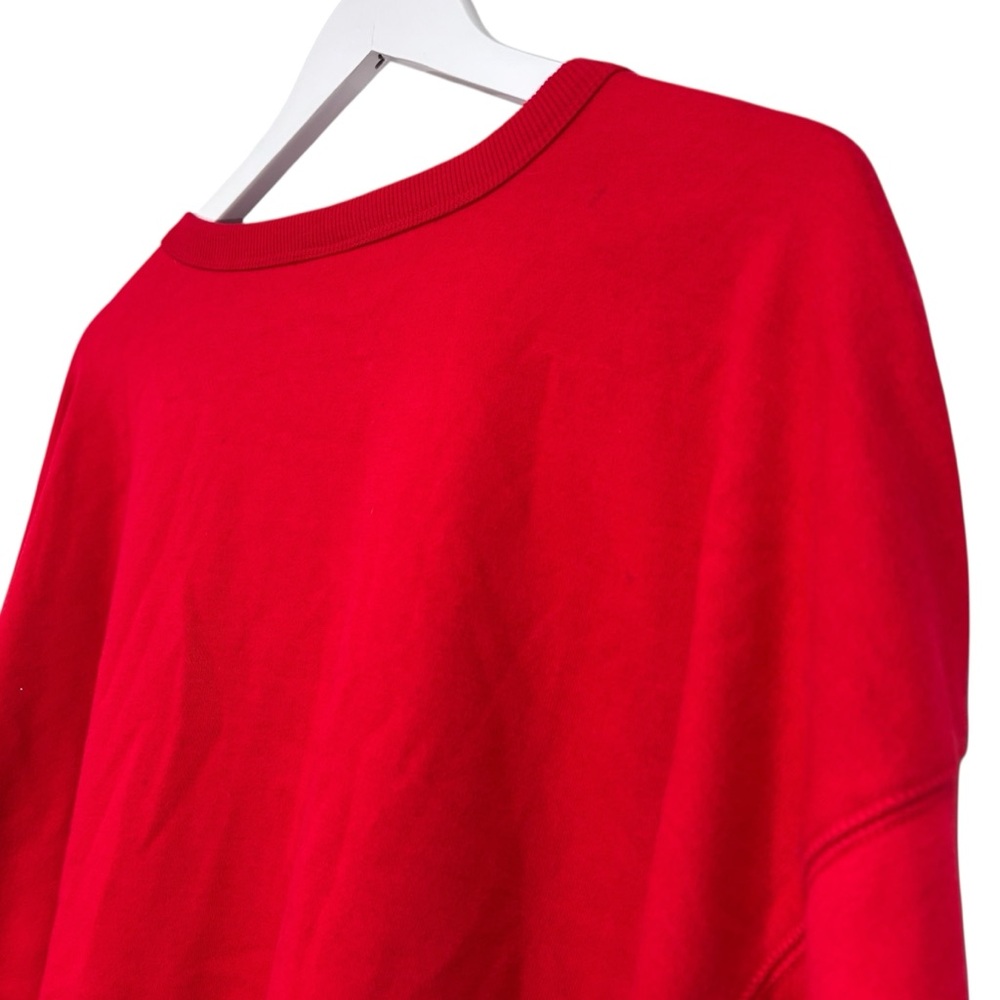 Merry & Bright Graphic Christmas Holiday Red Sweatshirt size 2X NWT Womens - Picture 10 of 11
